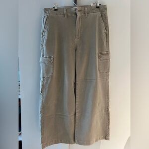 PAIGE light gray/stone colored Wide-leg Cargo Pants